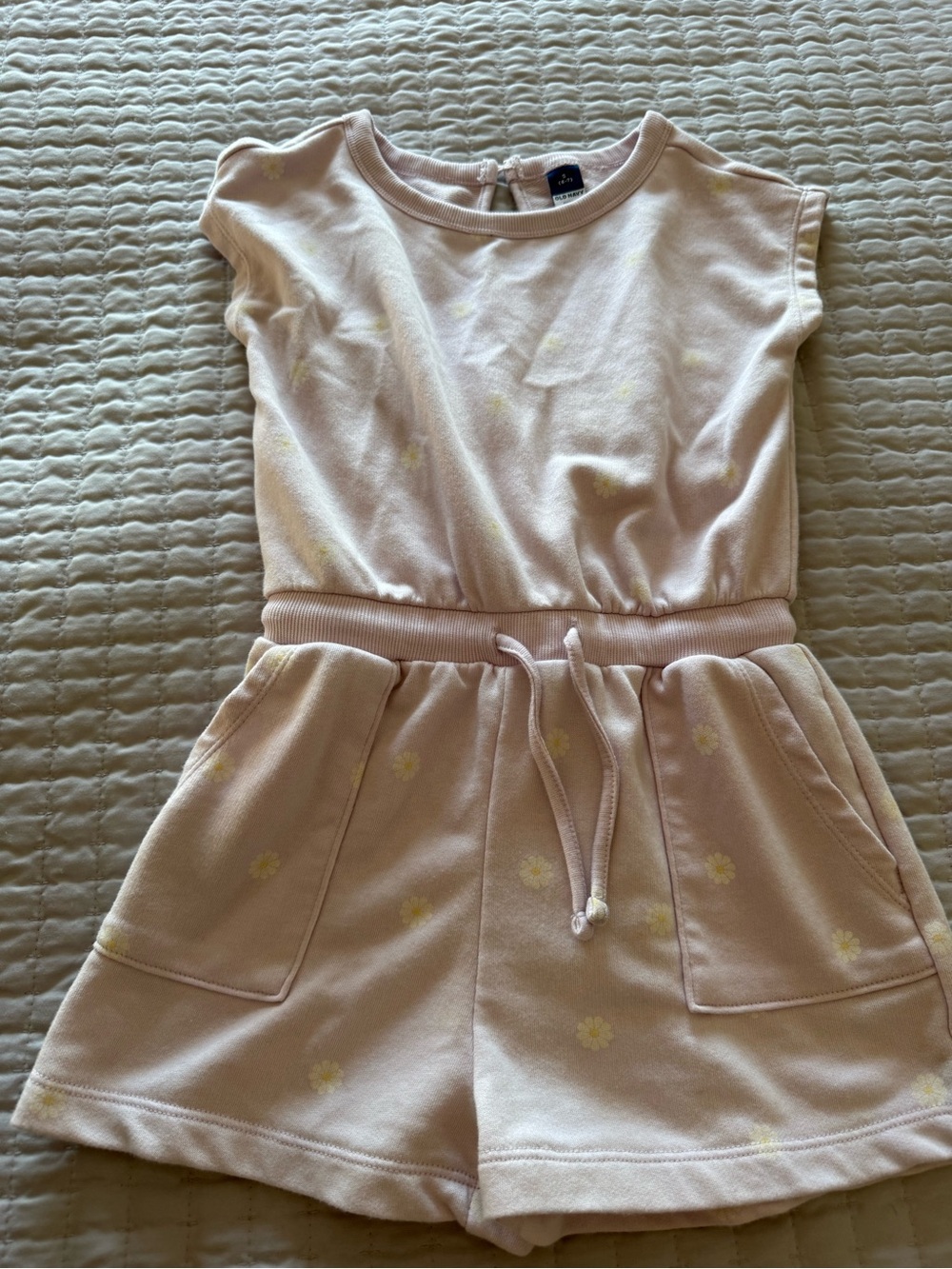 Light Purple Daisy Romper - Girls' Casual Shorts Jumpsuit - worn once
